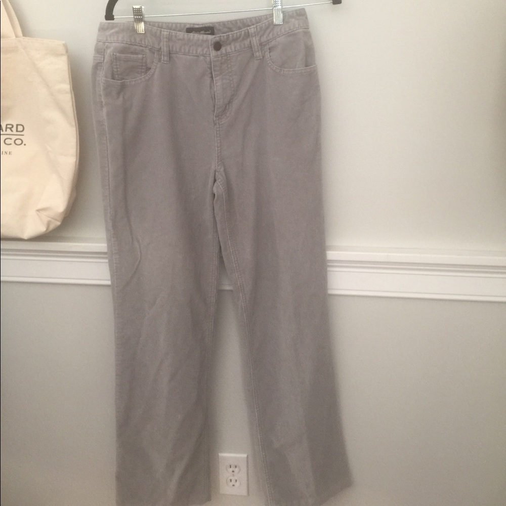 Eddie Bauer Gray Corduroy Pants